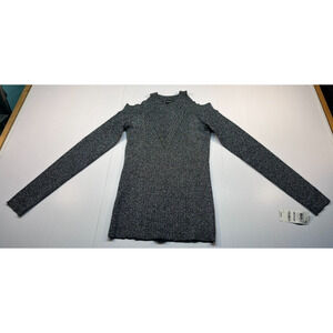 international concepts Women's Long Sleeve Cold Shoulder Sweater Size M (0298)